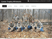 Tablet Screenshot of carterwhitetails.com